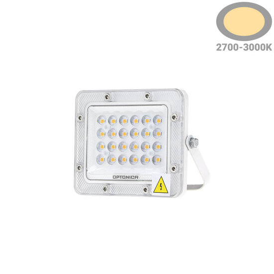 Optonica LED SMD Floodlight White Body IP65 - LUMILEDS Chip para iluminación exterior potente