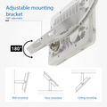 Optonica LED SMD Floodlight White Body IP65 - LUMILEDS Chip para iluminación exterior potente
