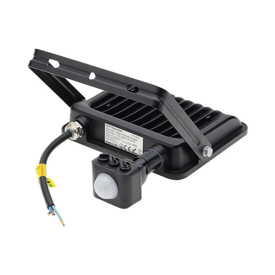 Optonica LED SMD Floodlight IP65 Black Body with Sensor - Ideal para iluminación exterior