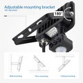 Optonica LED SMD Floodlight IP65 Black Body with Sensor - Ideal para iluminación exterior