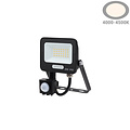 Optonica LED SMD Floodlight IP65 Black Body with Sensor - Ideal para iluminación exterior