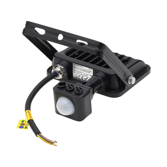 Optonica LED SMD Flutlicht IP65 Schwarzer Körper mit Sensor - Perfekte Beleuchtung für Außenbereiche