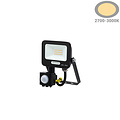 Optonica LED SMD Floodlight IP65 Black Body with Sensor - Ideal para Iluminación Exterior
