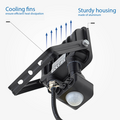 Optonica LED SMD Floodlight IP65 Black Body with Sensor - Ideal para Iluminación Exterior