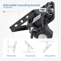 Optonica LED SMD Floodlight IP65 Black Body with Sensor - Ideal para Iluminación Exterior