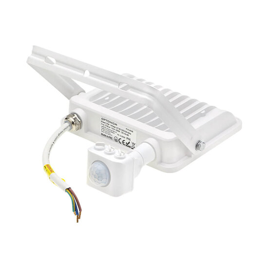 Optonica LED SMD Floodlight IP65 White Body with Sensor - Solución ideal de iluminación exterior