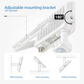 Optonica LED SMD Floodlight IP65 White Body with Sensor - Perfect voor buitenverlichting