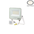 Optonica LED SMD Floodlight IP65 Cuerpo Blanco con Sensor - Ideal para iluminación exterior