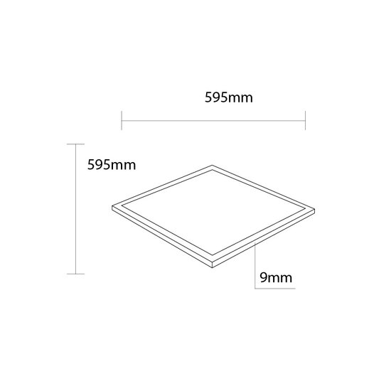 Optonica LED Panel 60x60 CRI>90 - Ideal lighting for any space