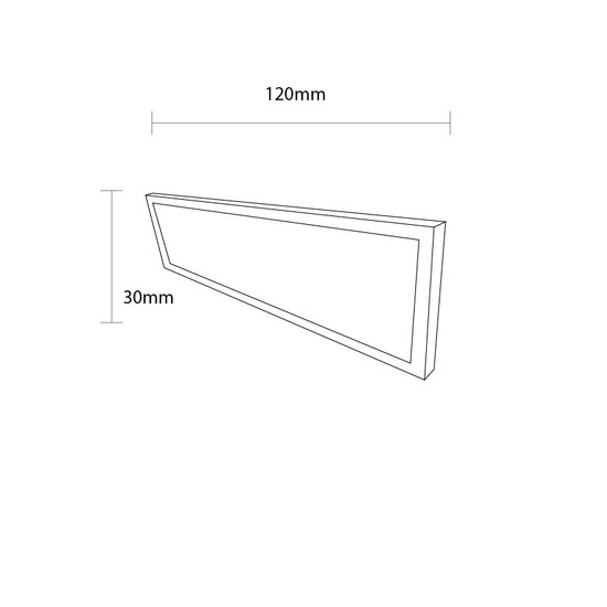 Optonica LED PANEL 120x30cm 36W UGR<19 - Perfecte verlichting voor elke ruimte