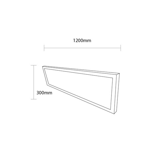 Optonica LED Surface/Backlit Panel 120x30cm - Ideales Licht für jeden Raum