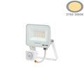 Optonica LED SMD Floodlight IP65 White Body with Sensor - Ideal para Iluminación Exterior
