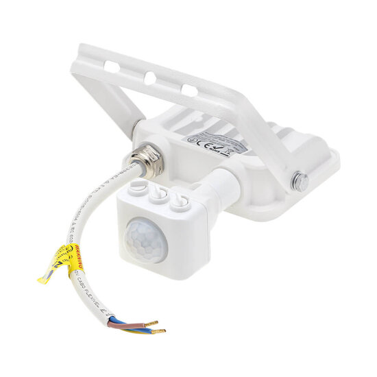 Optonica LED SMD Floodlight IP65 White Body with Sensor - Ideal para Iluminación Exterior