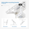 Optonica LED SMD Floodlight IP65 White Body with Sensor - Ideal para Iluminación Exterior