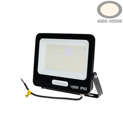 LED SMD Proyector Cuerpo Negro IP65 con Cable de 30 cm