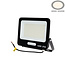 Optonica LED SMD Floodlight Black Body IP65 with 30cm Cable - Ideal for outdoor lighting