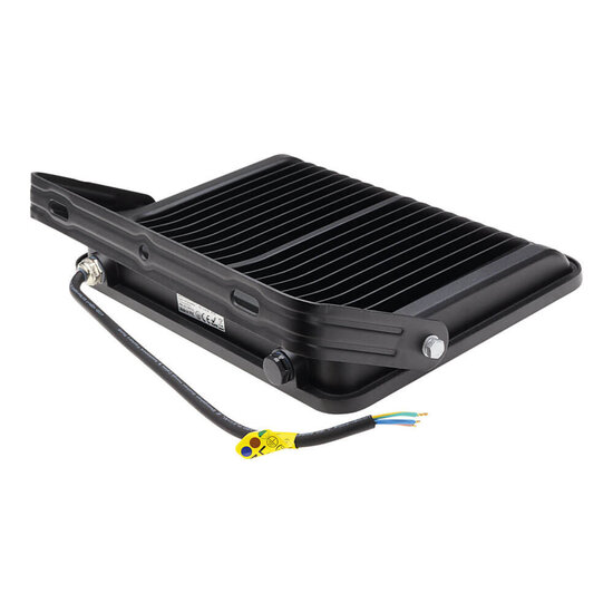 Optonica LED SMD Flutlicht Schwarz IP65 mit 30 cm Kabel - Ideal für Außenbeleuchtung
