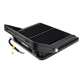 Optonica LED SMD Floodlight Black Body IP65 avec câble de 15 cm - Idéal pour l'éclairage extérieur