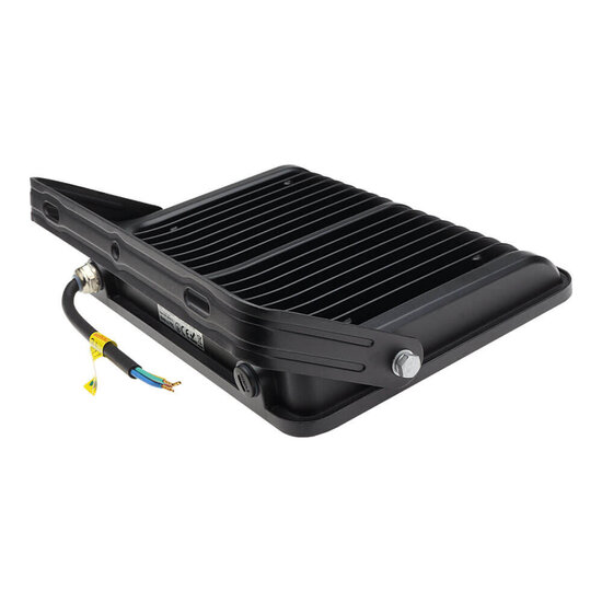 Optonica LED SMD Floodlight Black Body IP65 avec câble de 15 cm - Idéal pour l'éclairage extérieur