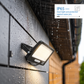 Optonica LED SMD Floodlight Black Body IP65 with 15 cm Cable - Ideal for Outdoor Lighting