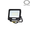 Optonica LED SMD Floodlight Black Body IP65 avec câble de 15 cm - Idéal pour l'éclairage extérieur