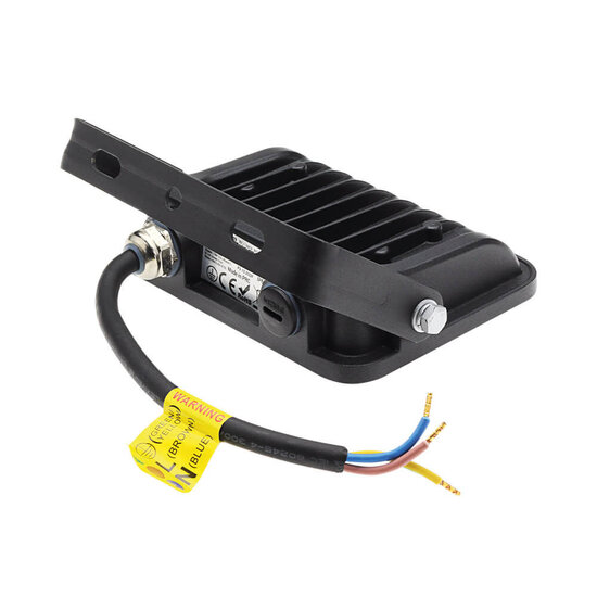 Optonica LED SMD Proyector Cuerpo Negro IP65 con Cable de 15 cm - Ideal para iluminación exterior