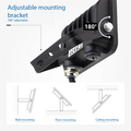 Optonica LED SMD Floodlight Black Body IP65 with 15 cm Cable - Ideal para iluminación exterior