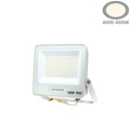 Optonica LED SMD Flutlicht Weiß IP65 mit 15 cm Kabel - Ideal für Außenbeleuchtung