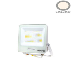 LED SMD Proyector Cuerpo Blanco IP65 con Cable de 15 cm