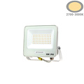 Optonica LED SMD Floodlight Cuerpo Blanco IP65 con Cable de 15 cm - Ideal para Iluminación Exterior