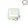 Optonica LED SMD Floodlight Cuerpo Blanco IP65 con Cable de 15 cm - Ideal para iluminación exterior