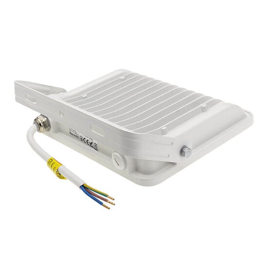 Optonica LED SMD Floodlight White Body IP65 with 15 cm Cable - Perfect voor buitenverlichting