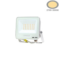 Optonica LED SMD Flutlicht Weiß IP65 mit 15 cm Kabel - Ideal für Außenbeleuchtung