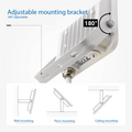 Optonica LED SMD Floodlight White Body IP65 with 15 cm Cable - Ideal para Iluminación Exterior