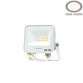 Optonica LED SMD Floodlight White Body IP65 with 15 cm Cable - Ideal para iluminación exterior