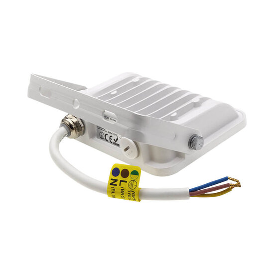 Optonica LED SMD Floodlight White Body IP65 with 15 cm Cable - Ideal para iluminación exterior