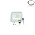 Optonica LED SMD Floodlight White Body IP65 with 15 cm Cable
