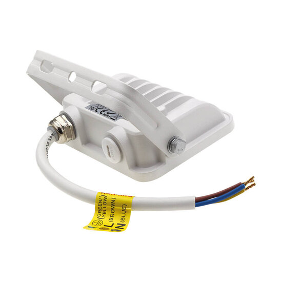 Optonica LED SMD Floodlight White Body IP65 with 15 cm Cable - Ideal para iluminación exterior