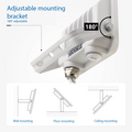 Optonica LED SMD Floodlight White Body IP65 with 15 cm Cable - Ideal para iluminación exterior