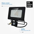 Optonica LED SMD Floodlight Black City Line With PIR Sensor Cable 70 cm - Perfecte verlichting voor buitenruimtes