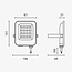 Optonica LED SMD Floodlight Black Body IP65 - Éclairage extérieur parfait pour chaque occasion