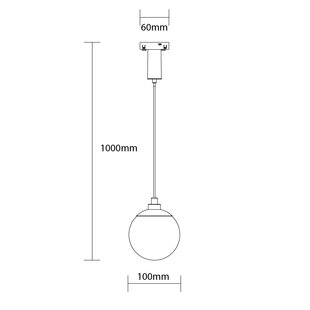 LED Magnetic Pendant Light 48V 5W 3000K - M05