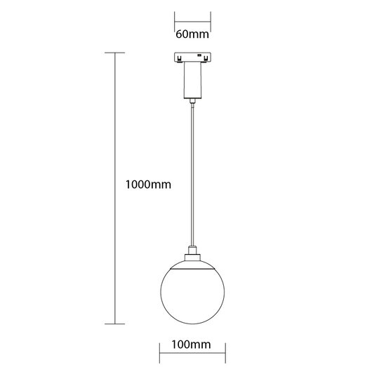 Optonica LED Magnetic Pendant Light 48V 5W 3000K - Idéal pour une ambiance chaleureuse
