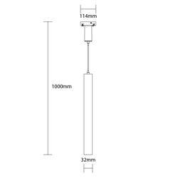 LED Magnetic Pendant Light 48V 7W 3000K - M05
