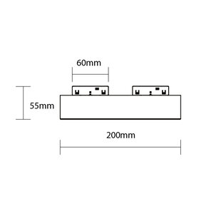 LED Magnetic Wall/Ceiling Light 48V 20W 3000K - M05