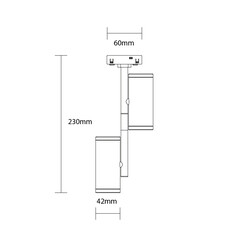 LED Magnetic Spot Floodlight 48V 2x7W 3000K - M05