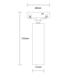 LED Magnetic Spot Floodlight 48V 7W 3000K - M05
