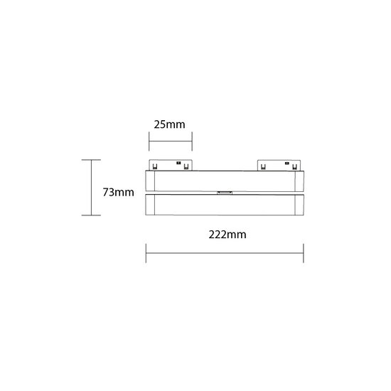 Optonica LED Magnetic Linear ADJUSTABLE ANTI-GLARE Floodlight 48V 12W 3000K - M05 - Ideaal voor sfeervolle verlichting