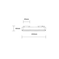 LED Magnetic Linear Floodlight 48V 12W 3000K - M05