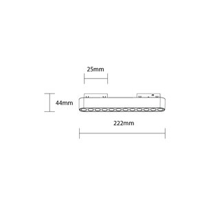 LED Magnetic Linear GRILLE Floodlight 48V 12W 3000K - M05